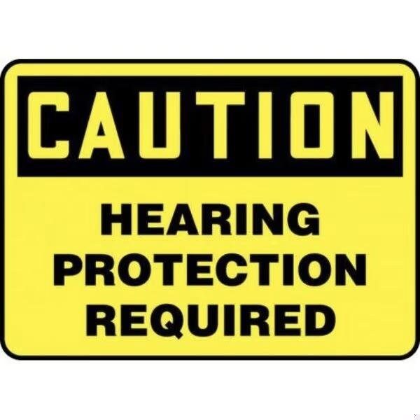 Accuform OSHA CAUTION SAFETY SIGN HEARING FRMPPE792XL FRMPPE792XL - main